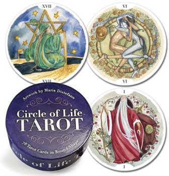Circle of Life tarot (round) by Maria Distefano
