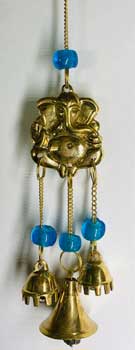 10" Ganesha hanging bells
